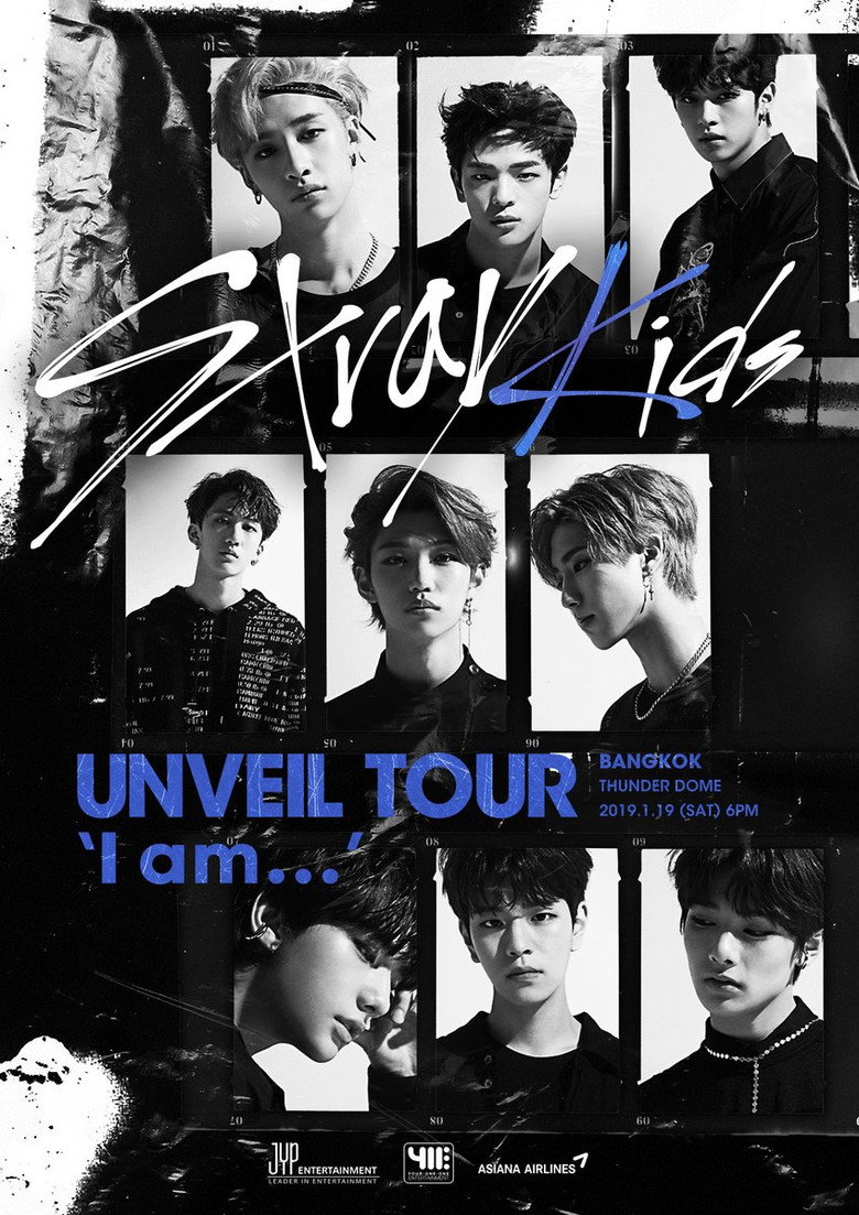 Stray Kids Unveil Tour in Thailand poster background