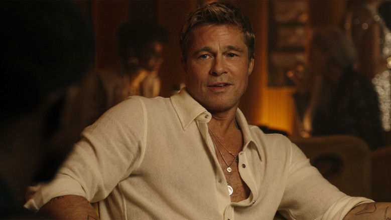 Brad Pitt and Javier Bardem in the paddock