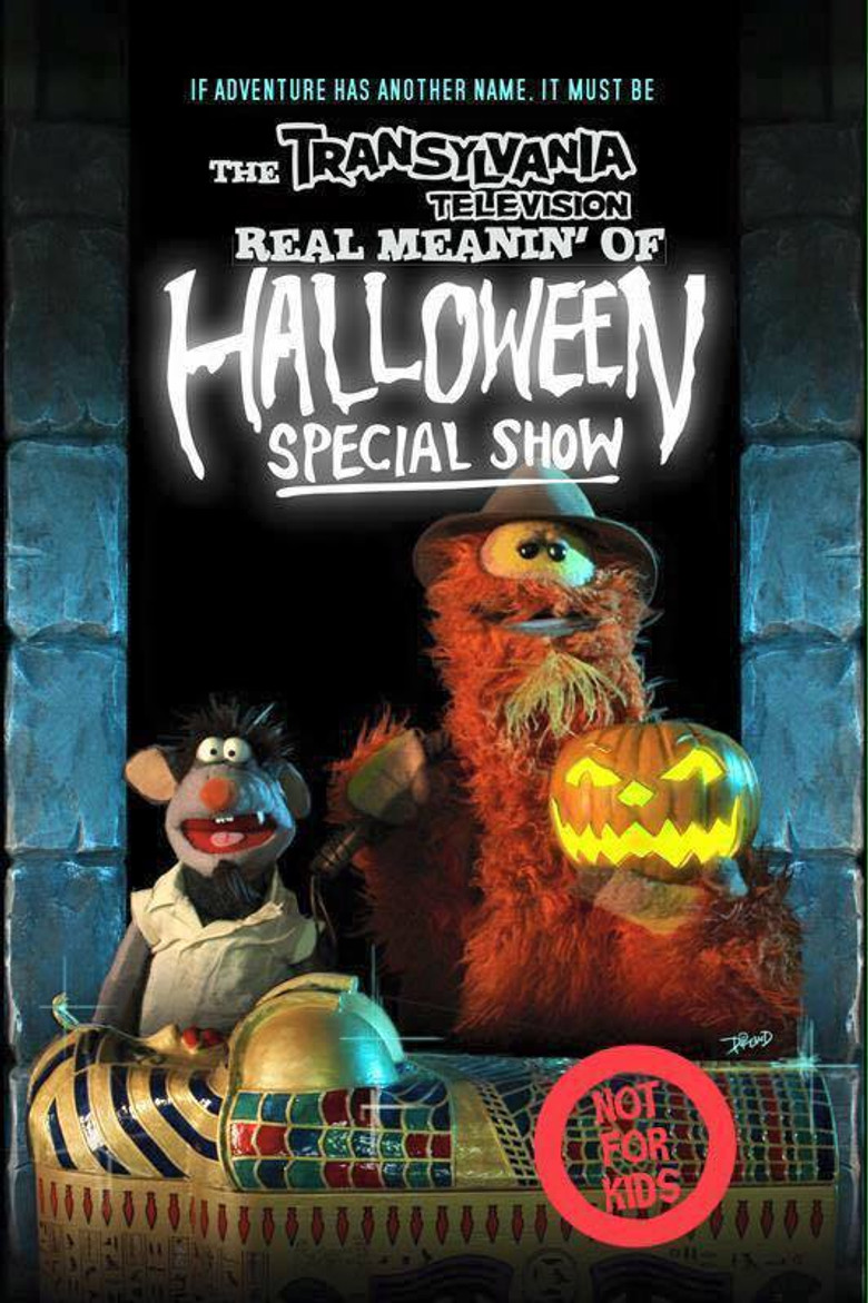 The Transylvania Television Real Meanin' of Halloween Special Show poster background