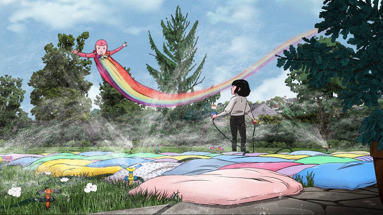 A lush, overgrown future landscape