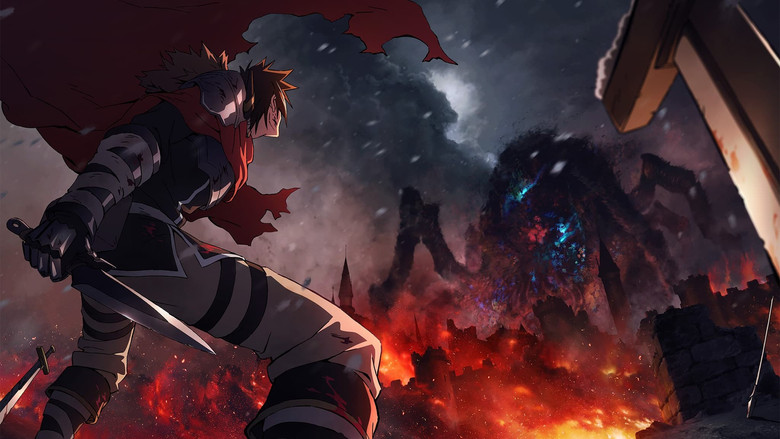 Xylo standing amidst the ruins of a battlefield