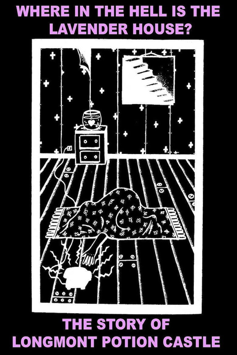 Where In The Hell Is The Lavender House: The Longmont Potion Castle Story poster background