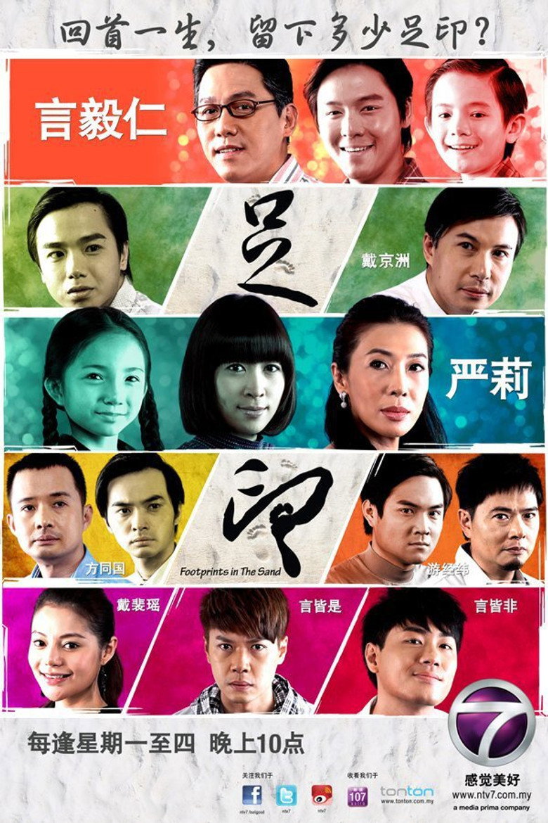 Footprints in the Sand poster background