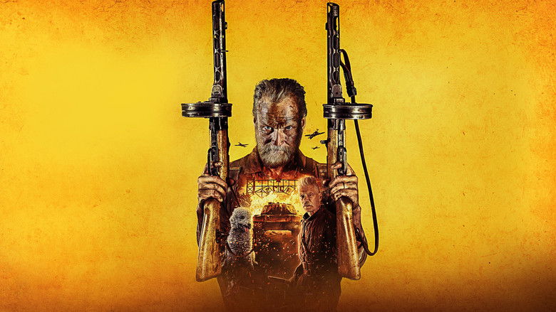 A violent pursuit along a dusty road with roaring vehicles