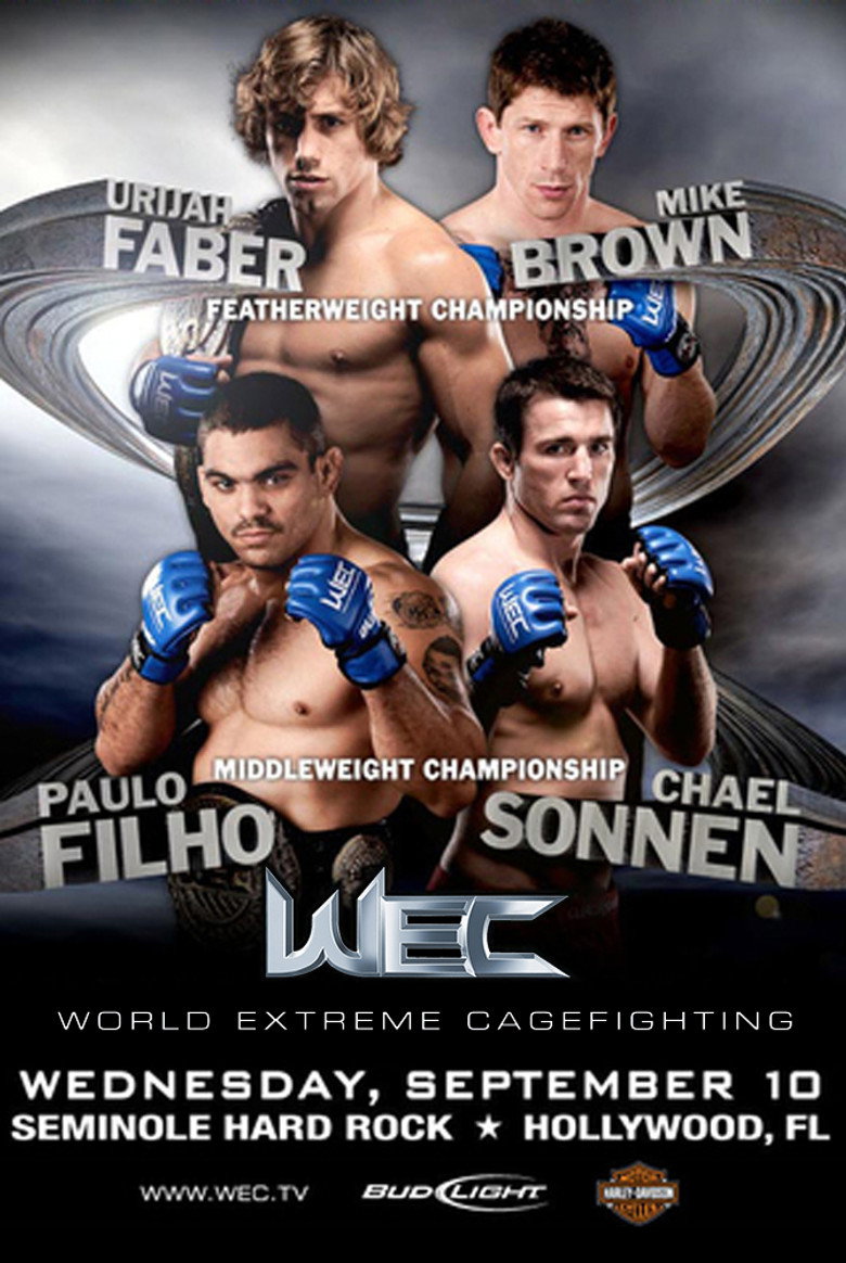 WEC 36: Faber vs. Brown poster background