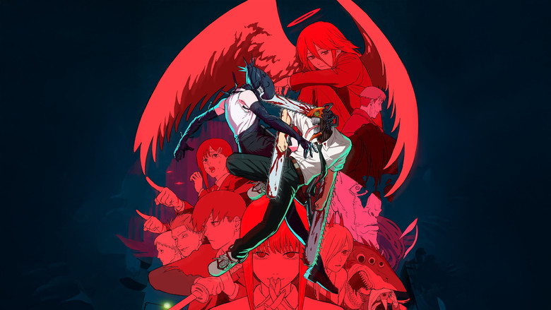 Denji and Reze running through the night