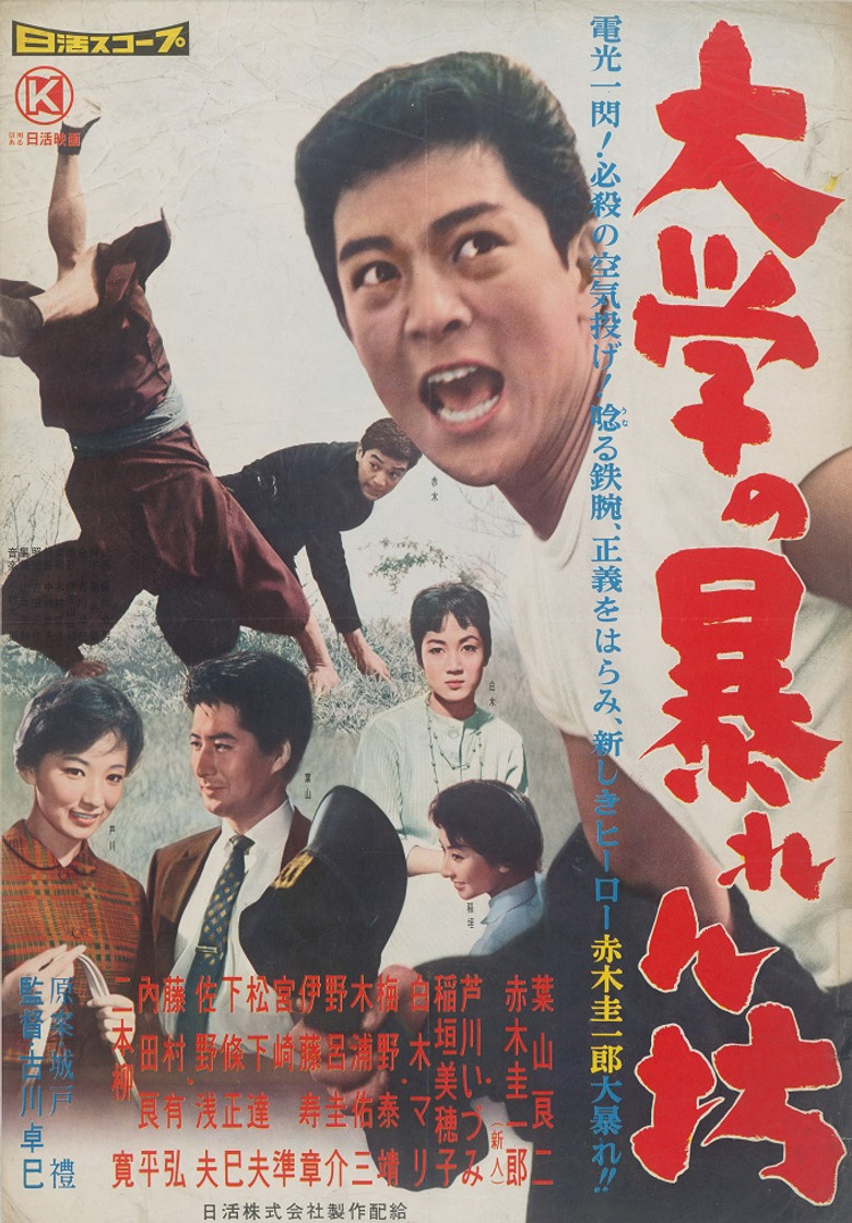 大学の暴れん坊 poster background