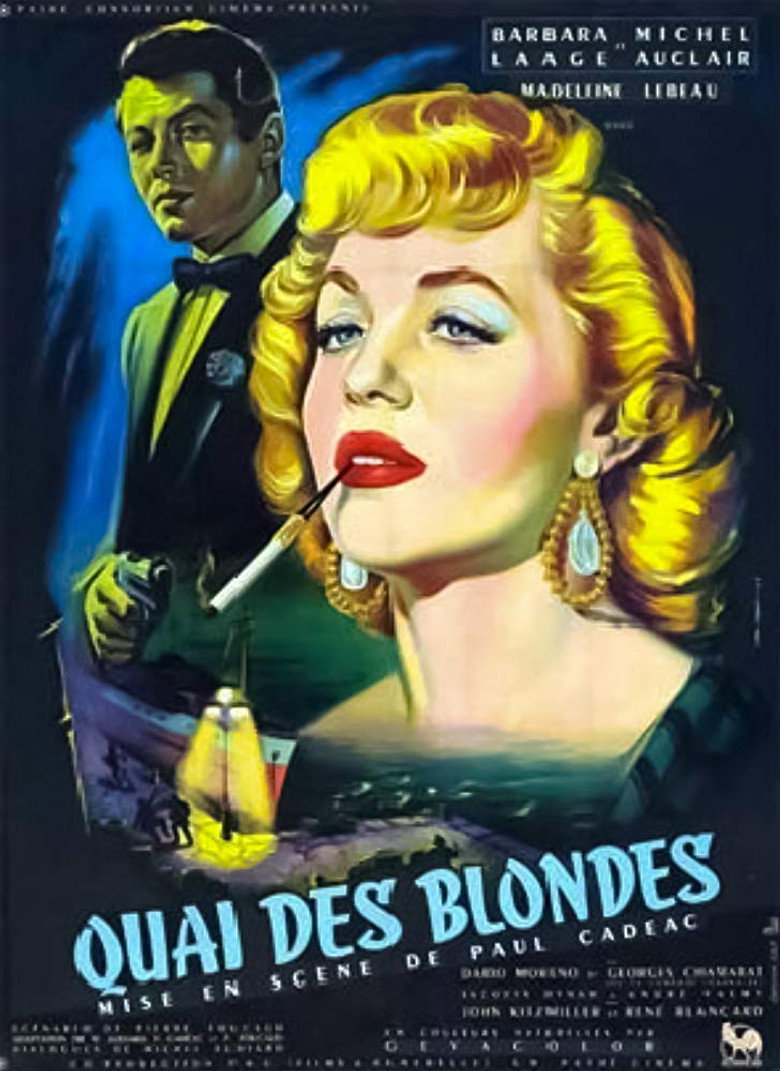 Quai des blondes poster background