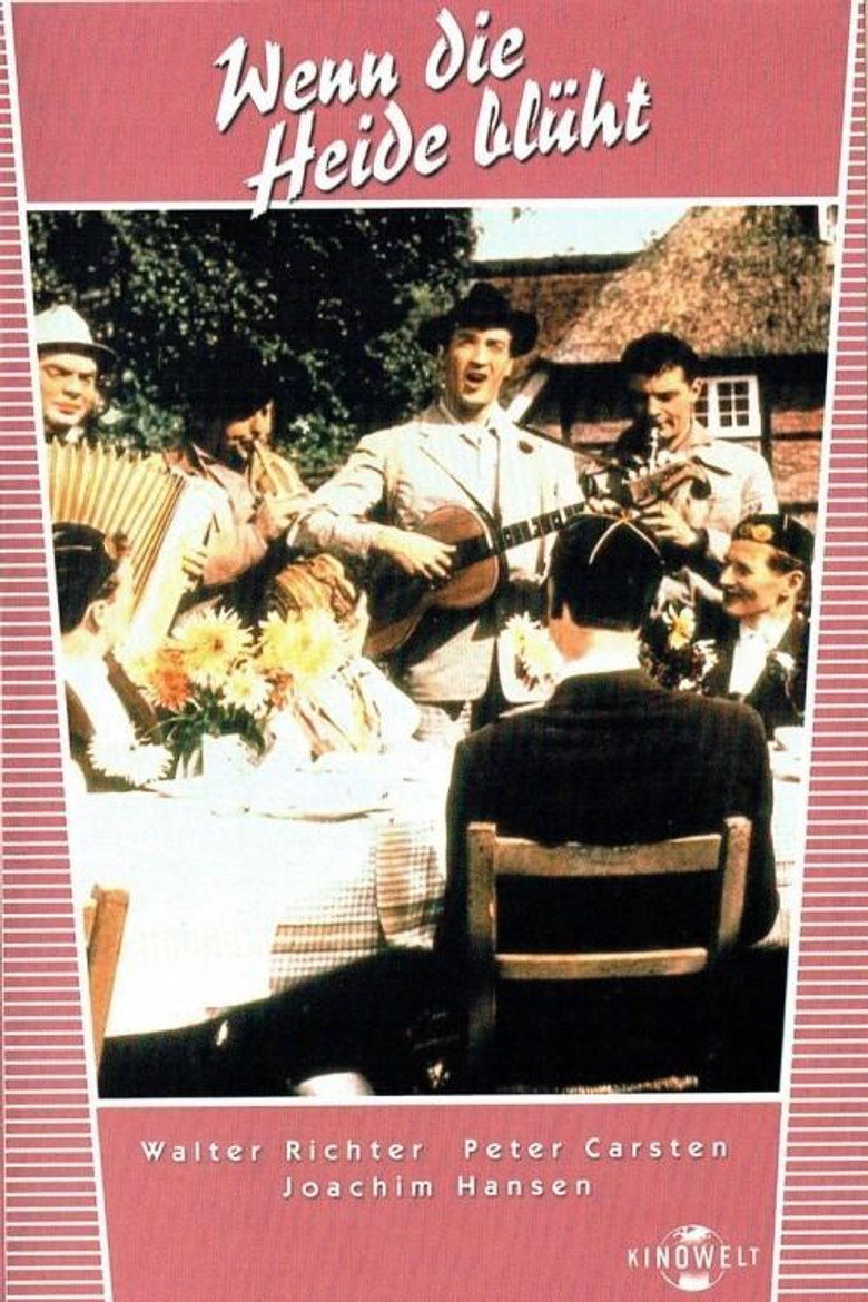 Wenn die Heide blüht poster background