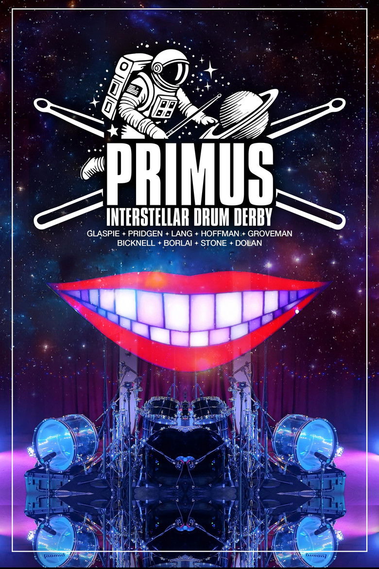Primus Interstellar Drum Derby poster background