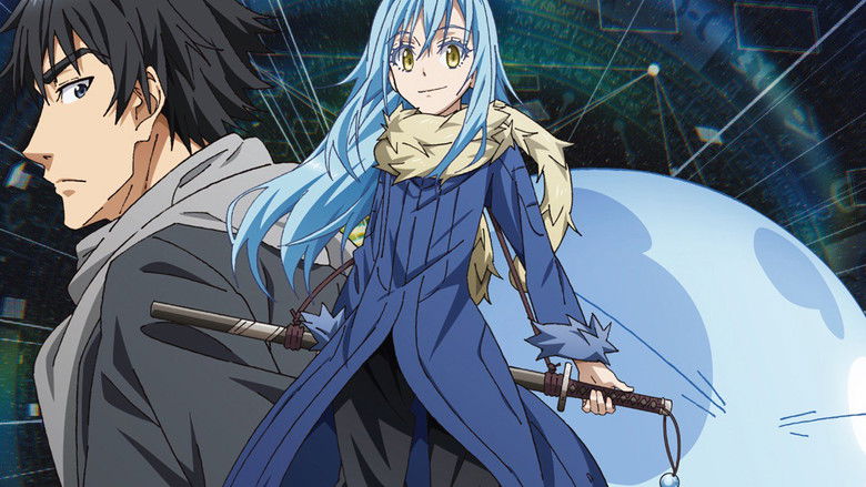 Rimuru in human form, carrying the weight of leadership alongside magical allies