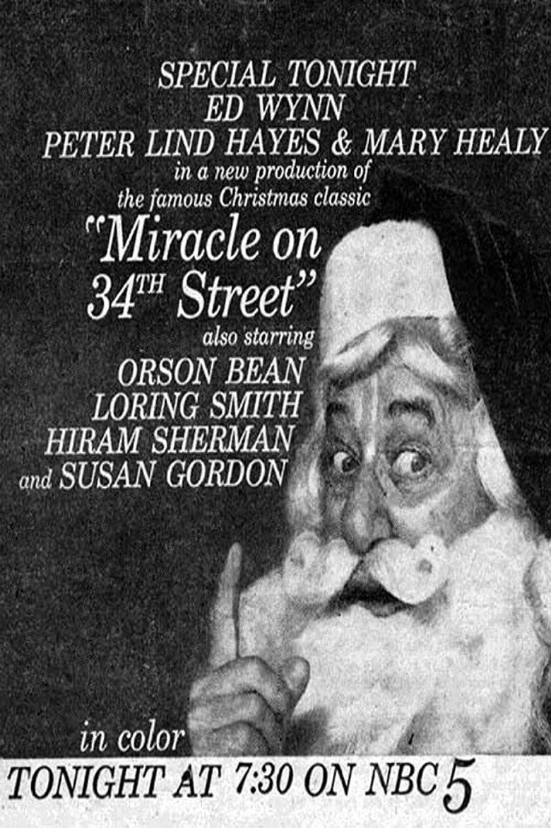 Miracle On 34th Street poster background