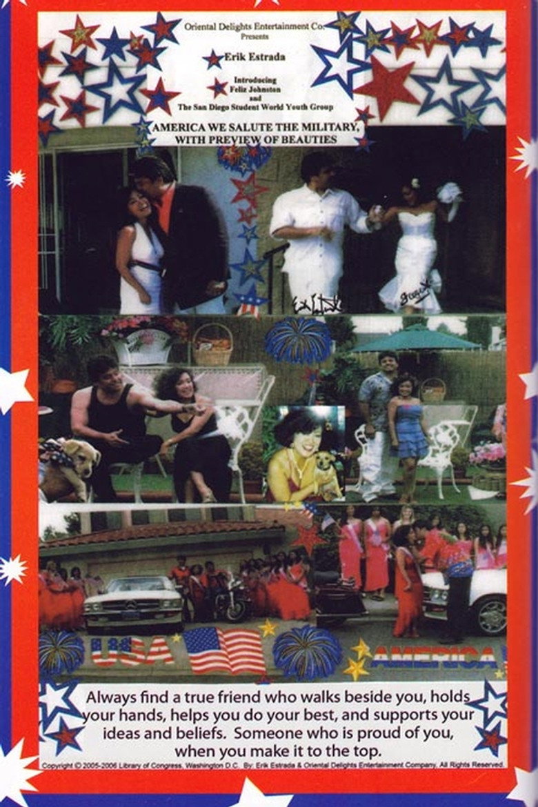 America, We Salute the Military poster background