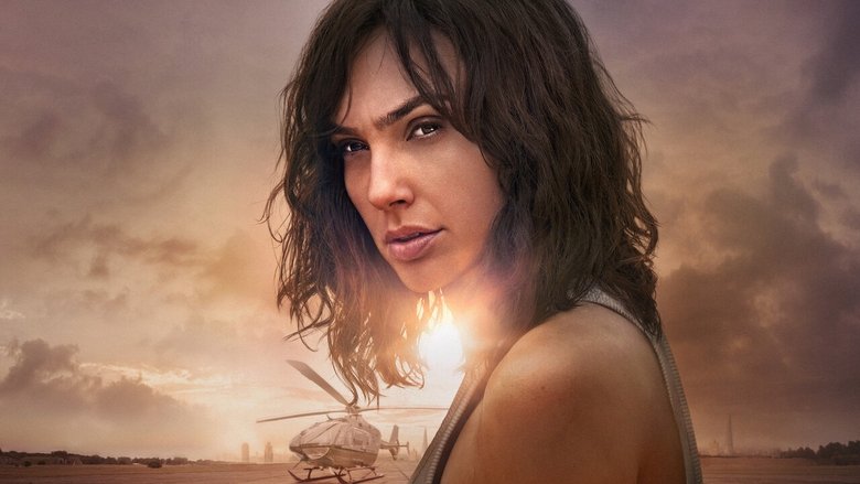 Rachel Stone (Gal Gadot) in a high-stakes chase through Lisbon’s rain-slicked streets, the neon glow of the city reflecting off the wet pavement.