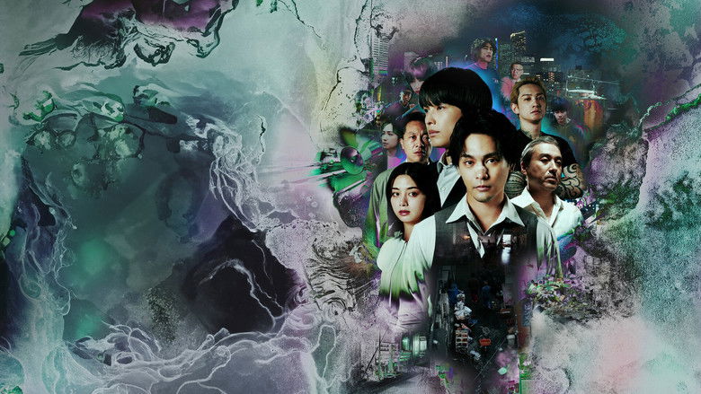 Taiza Kujo walking through a dark, rain-slicked city street, looking weary and cynical