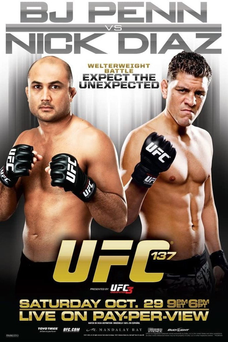 UFC 137: Penn vs. Diaz poster background