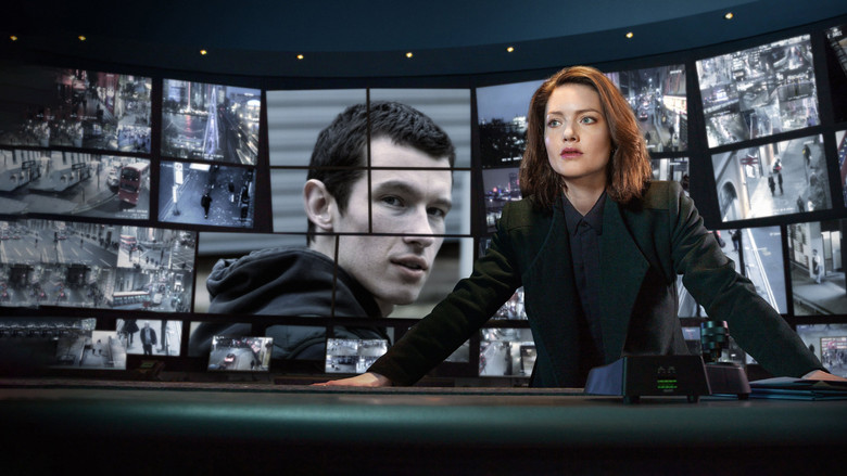 A close-up of a digital screen displaying surveillance data and waveforms