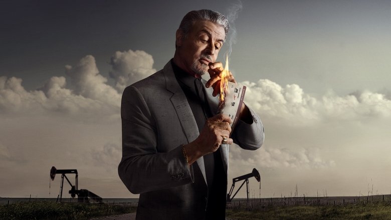 Sylvester Stallone as Dwight Manfredi walking the streets of Tulsa