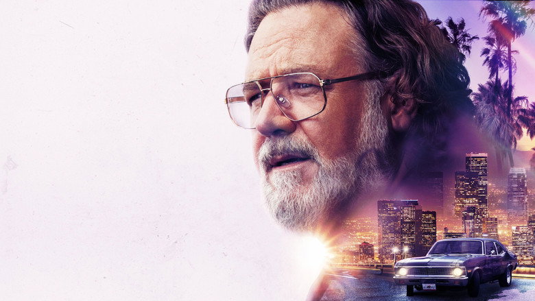 Russell Crowe as Manco, standing in the dim glow of his nightclub, a drink in hand, looking like a man who’s seen too much to be surprised by anything anymore.