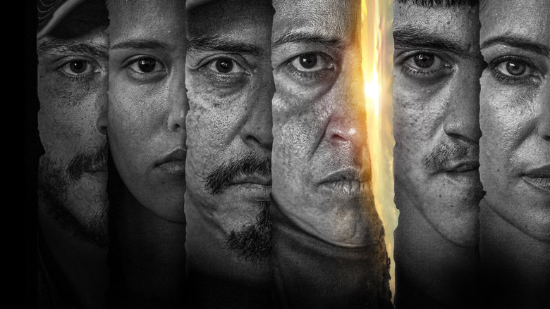 A family gathers in a dimly lit room, their faces half in shadow, as if already sensing the danger creeping closer.