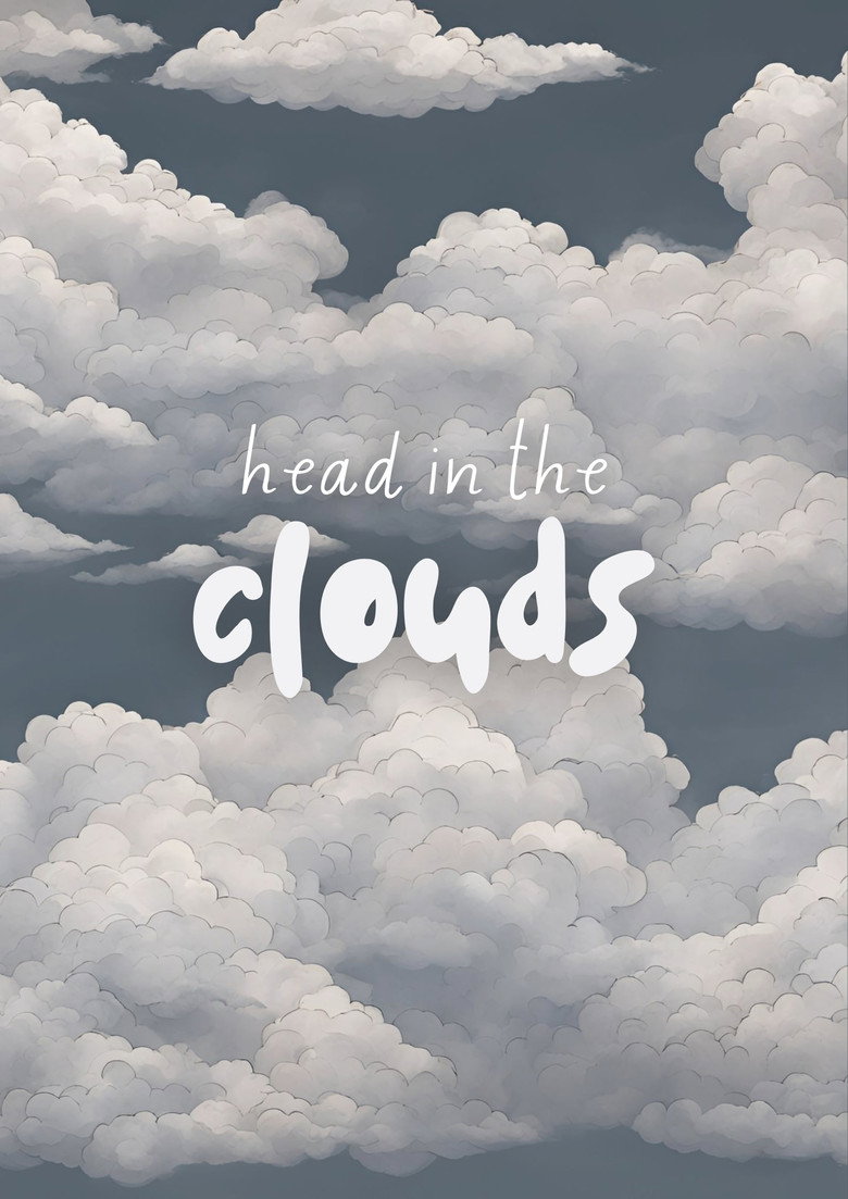 Head In The Clouds poster background