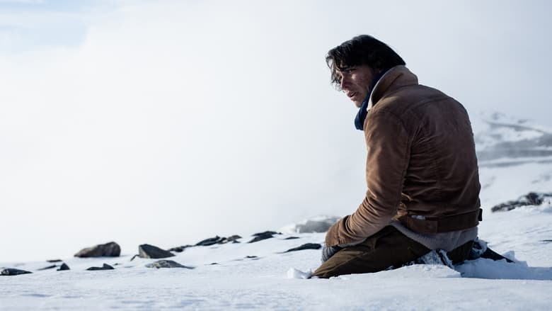 A group of survivors huddle together in the wreckage of the plane, their breath visible in the frigid air.