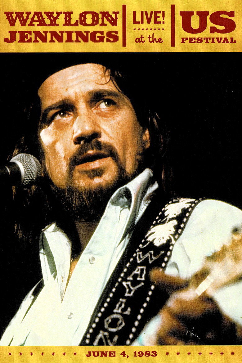 Waylon Jennings: Live at the US Festival poster background