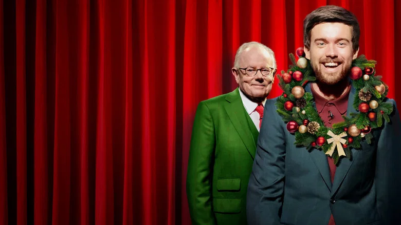 Jack and Michael Whitehall on stage at the London Palladium, mid-performance