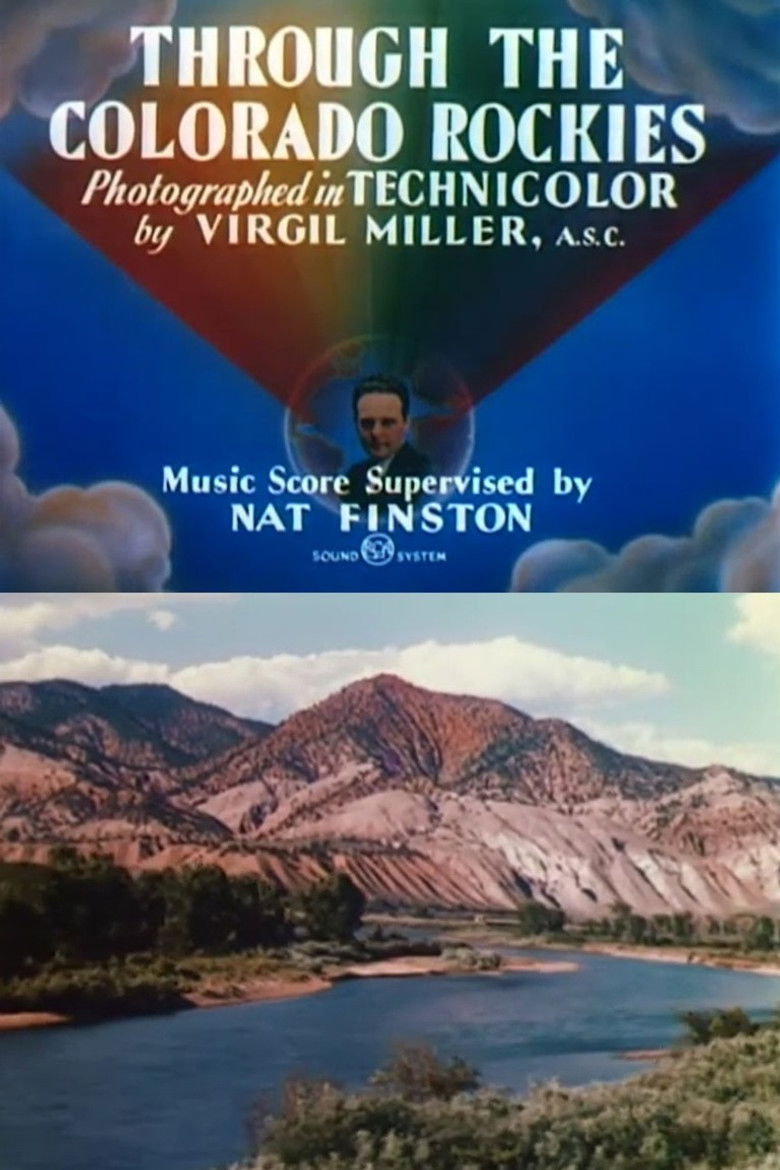 Through the Colorado Rockies poster background