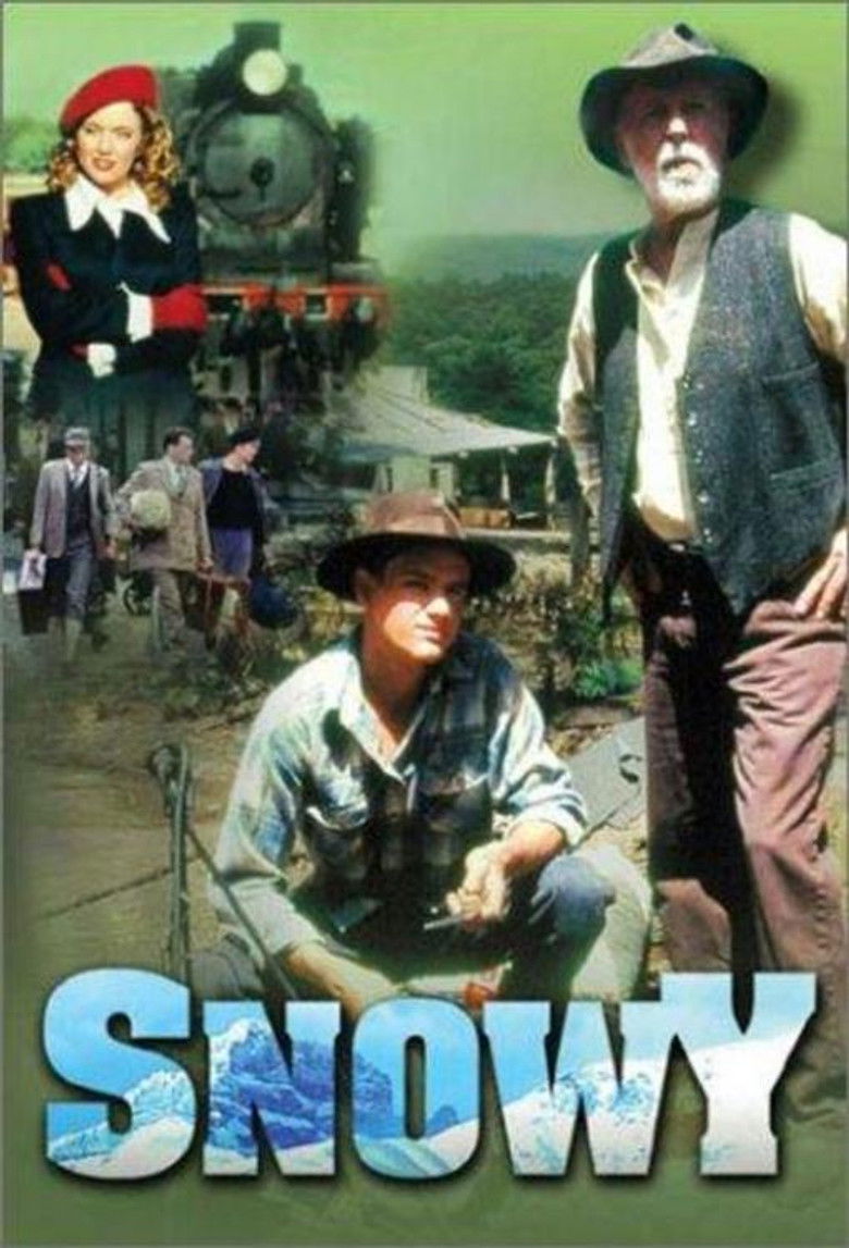 Snowy poster background