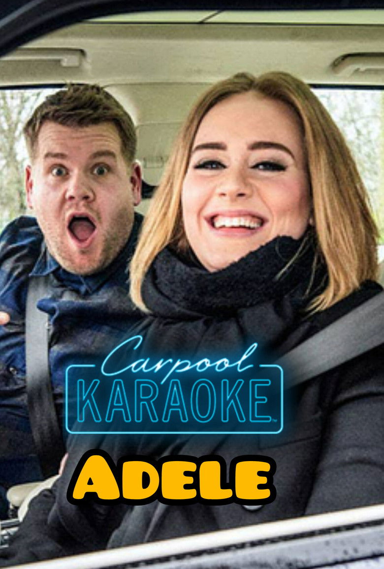 Carpool karaoke : adele poster background