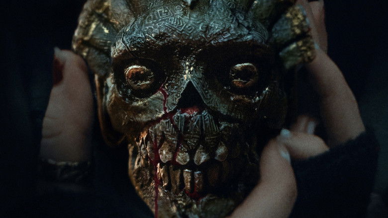 A high school hallway bathed in ominous shadows