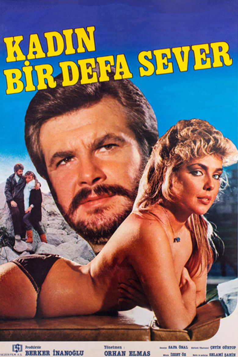Kadın Bir Defa Sever poster background
