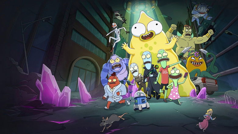 The chaotic interior of the alien household