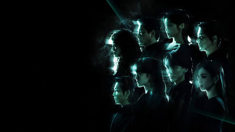 A tense, dimly lit surgical suite with blue-hued lighting reflecting off metallic surfaces