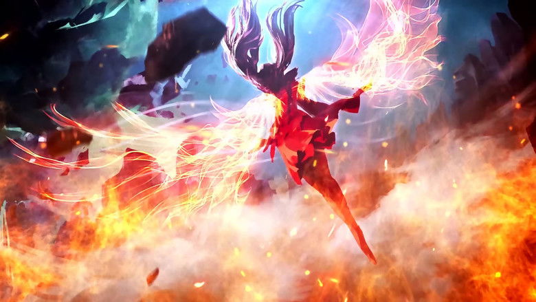 A sweeping view of a fantasy village built into towering rocks