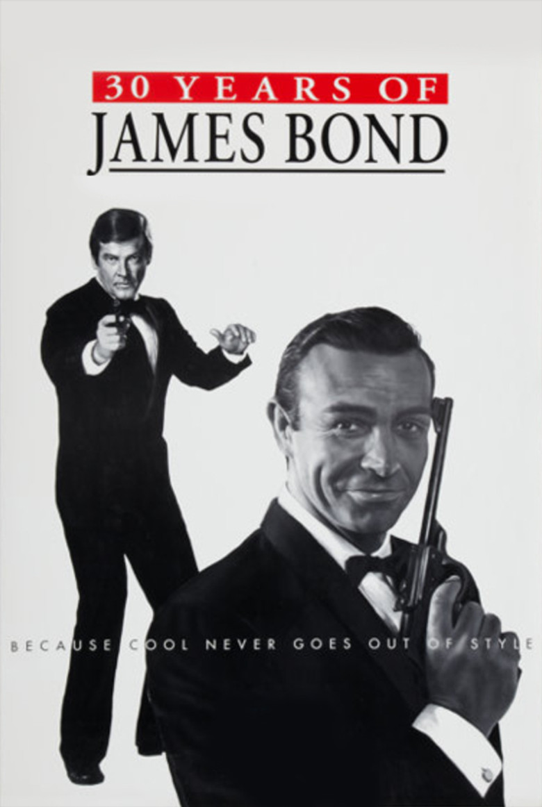30 Years of James Bond poster background