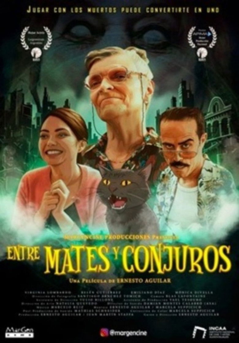Entre mates y conjuros poster background