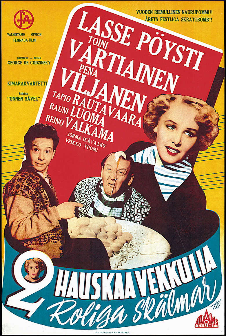 2 hauskaa vekkulia poster background