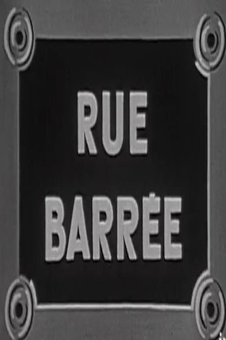 Rue barrée poster background