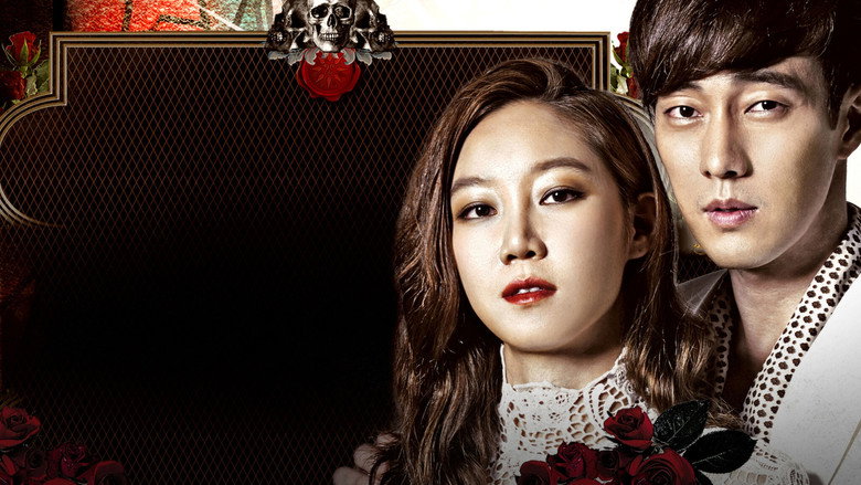 A ghostly figure looms over Gong Shil as she cowers in fear, the eerie glow of the spirit contrasting with the mundane setting of a shopping mall.
