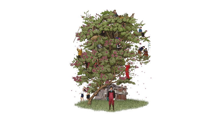 A tense encounter in a dimly lit space