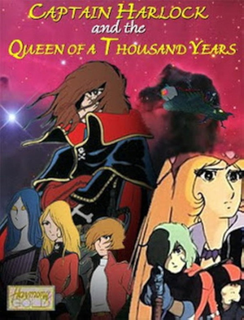 Captain Harlock and the Queen of a Thousand Years poster background