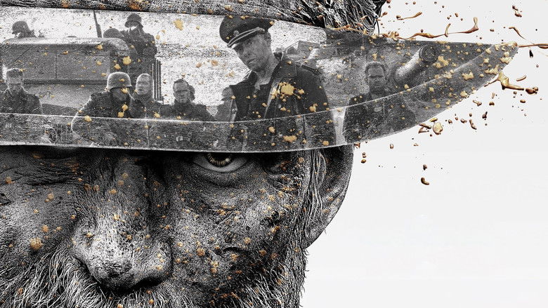 Nazis confronting the prospector on a dirt road