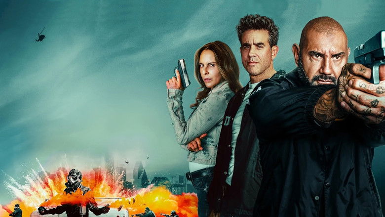 Dave Bautista looking weary in tactical gear