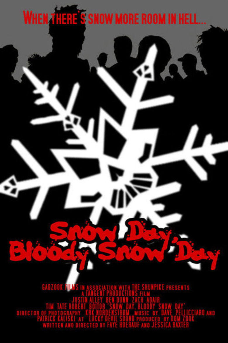 Snow Day, Bloody Snow Day poster background