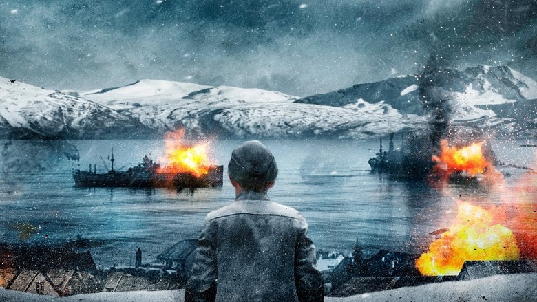 A soldier trudges through deep snow, his breath visible in the frigid air, the landscape stretching endlessly white around him.