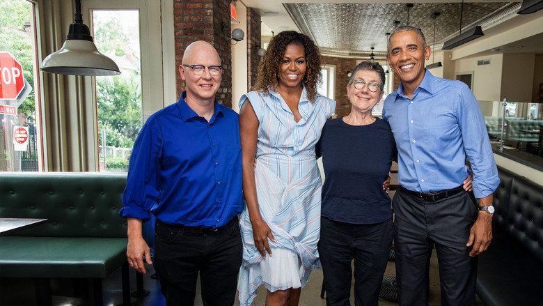 The Obamas in conversation with the filmmakers