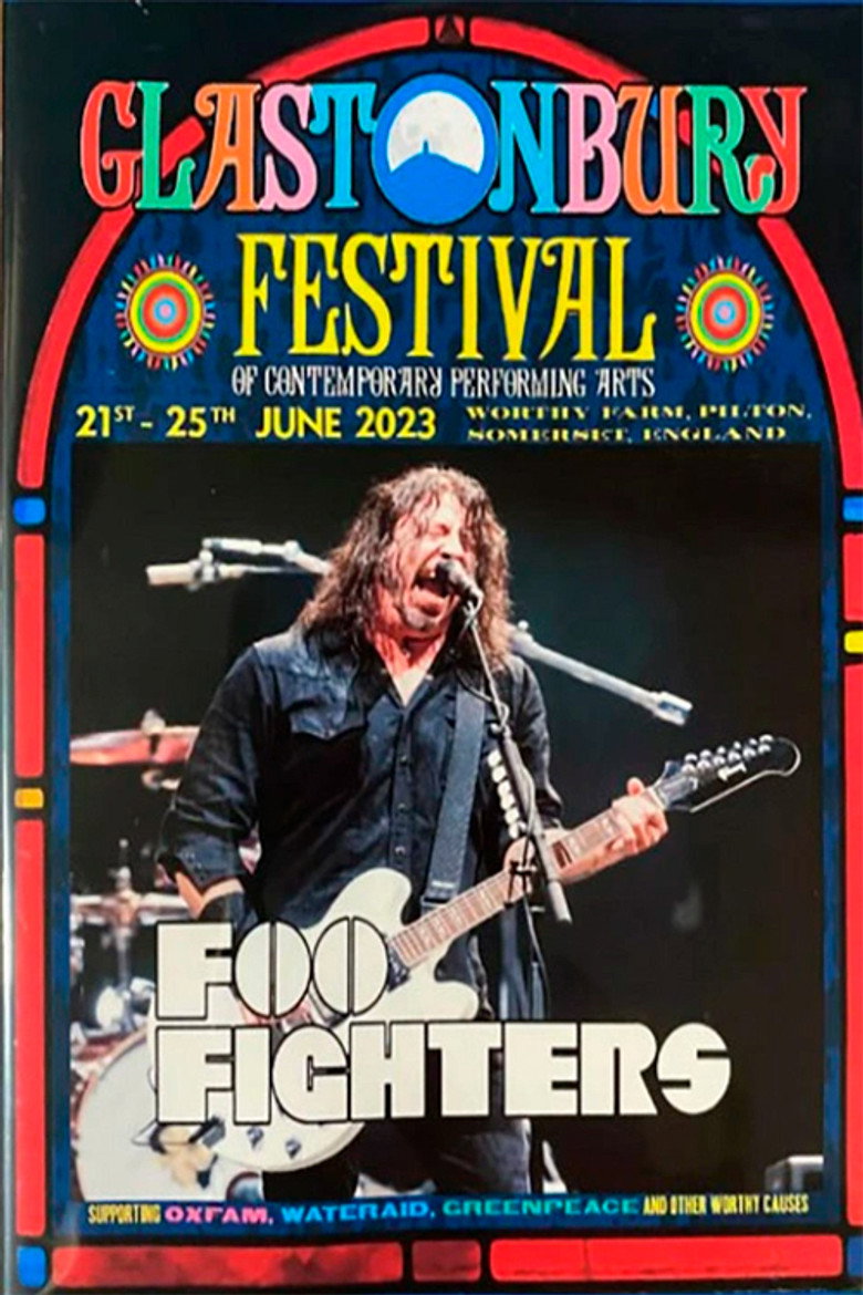 Foo Fighters - Live Glastonbury 2023 poster background