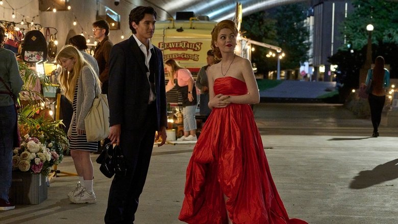 Harriet standing in a crowded London street, her expression a mix of wonder and overwhelm, as the city blurs around her